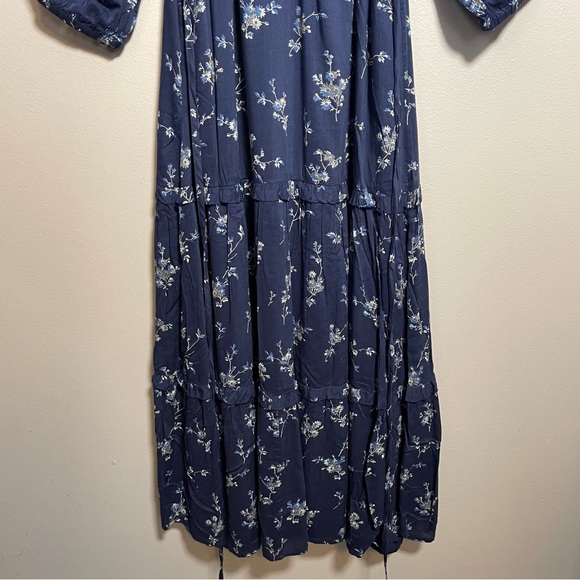 Vineyard Vines Tiered Ruffle Trim Maxi Dress NWT $198 BOHO - Picture 10 of 13